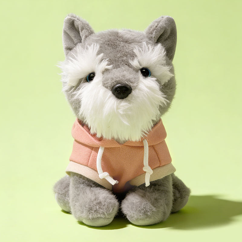 Plush Sitting Puppy in Hooded Sweatshirt Collectible Soft Toy Stornfield
