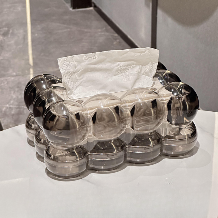 Stornfield | Boîte à mouchoirs LumiScape – Design en acrylique sculptural pour une élégance moderne