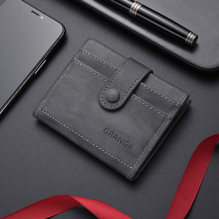 Sleek Leather Card Wallet