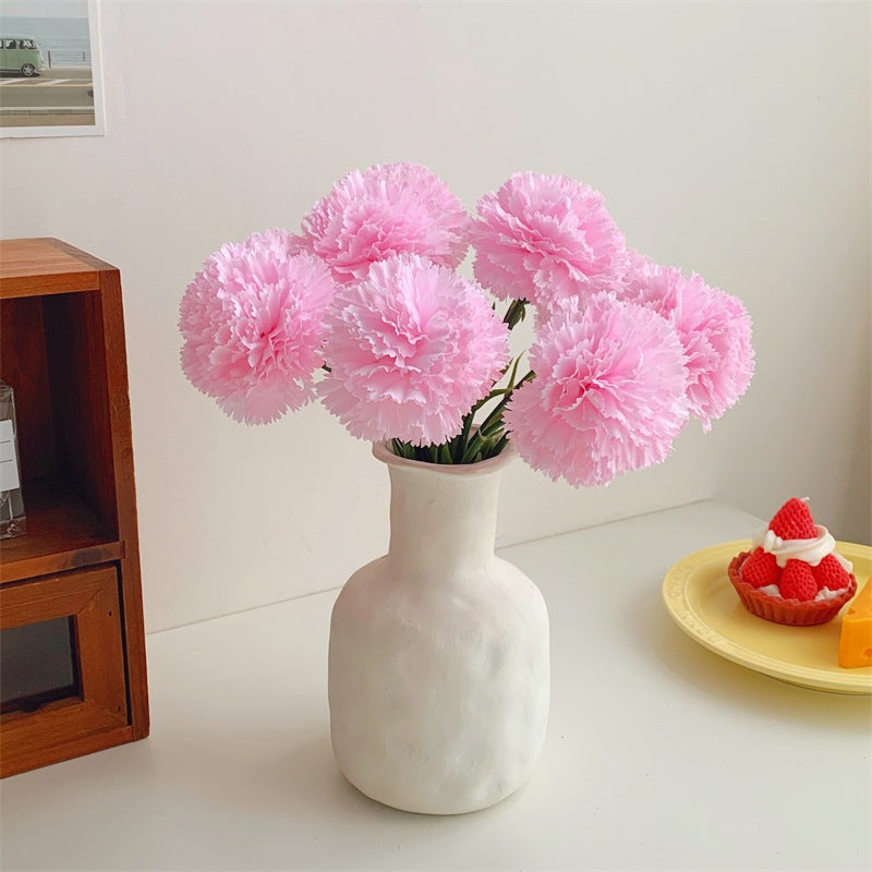 Faux Carnation Flower Stem