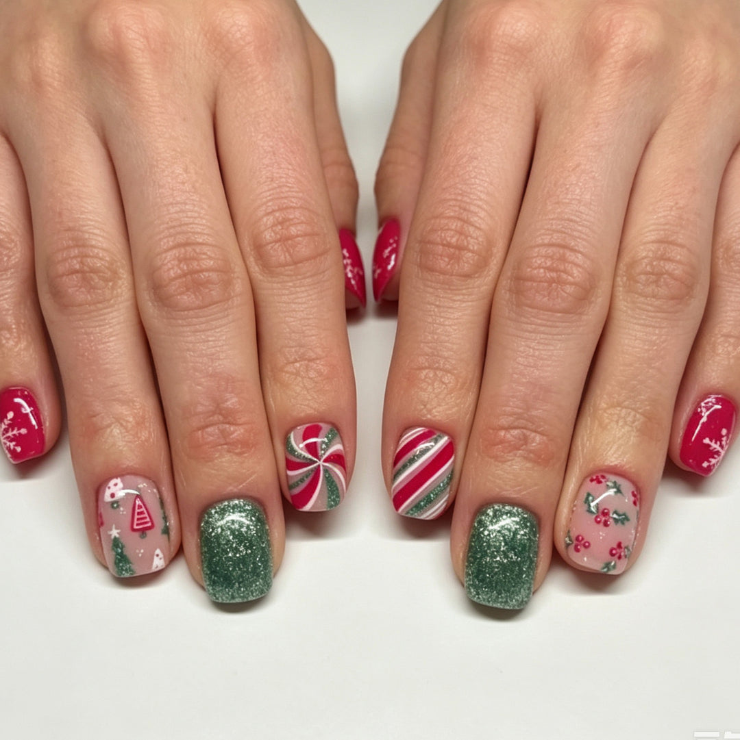 Festive Holiday Nail Art Set Stornfield