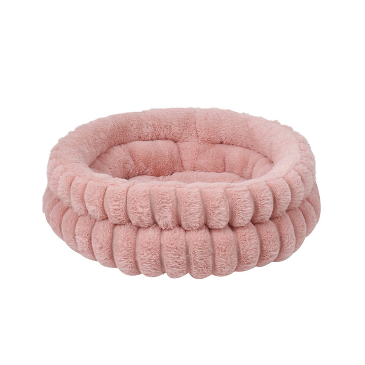 Plush Round Dog Bed