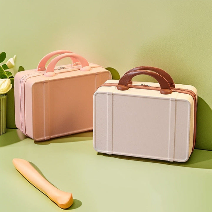 compact hard-shell cosmetic and travel vanity case with dual top handles Stornfield