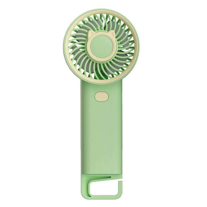 Ladies Portable Hand Fan with Cute Cat Design Stornfield