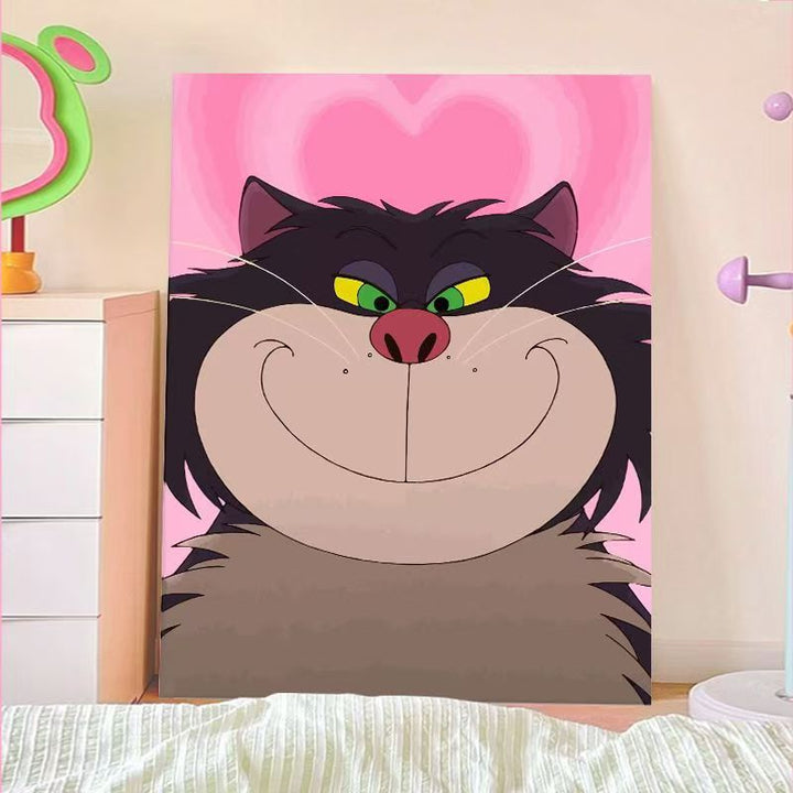 Playful Cartoon Cat Wall Art Stornfield