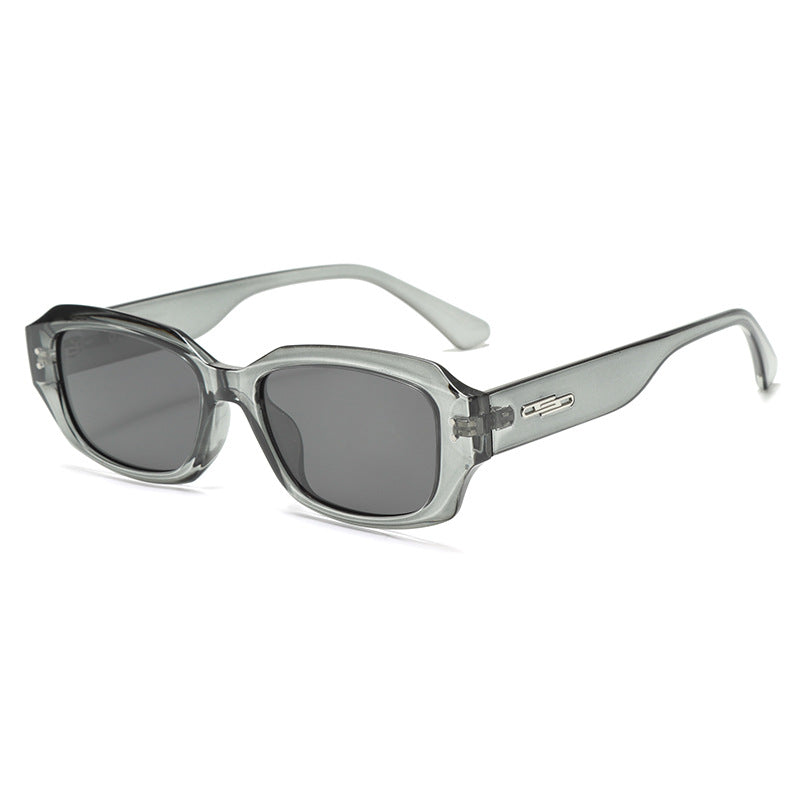 Women fashionable square sunglasses with innovative transparent frame Stornfield