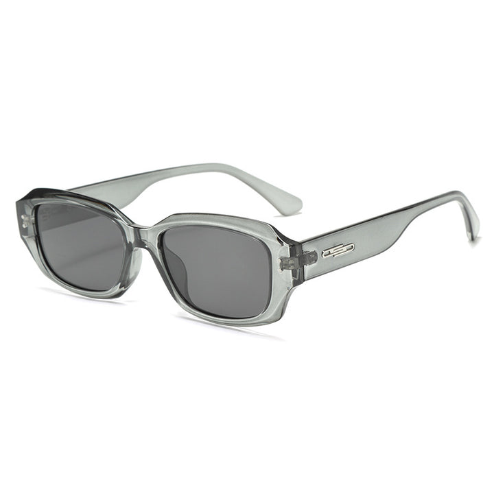Women fashionable square sunglasses with innovative transparent frame Stornfield