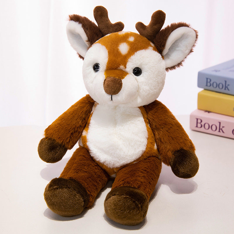 Premium Plush Lamb Comforter Stuffed Toy with Soft Faux-Fur and Embroidered Features Stornfield