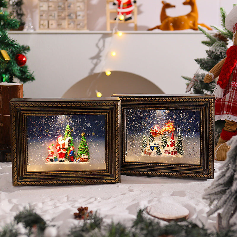 Decorative Christmas motif with snowmen Stornfield