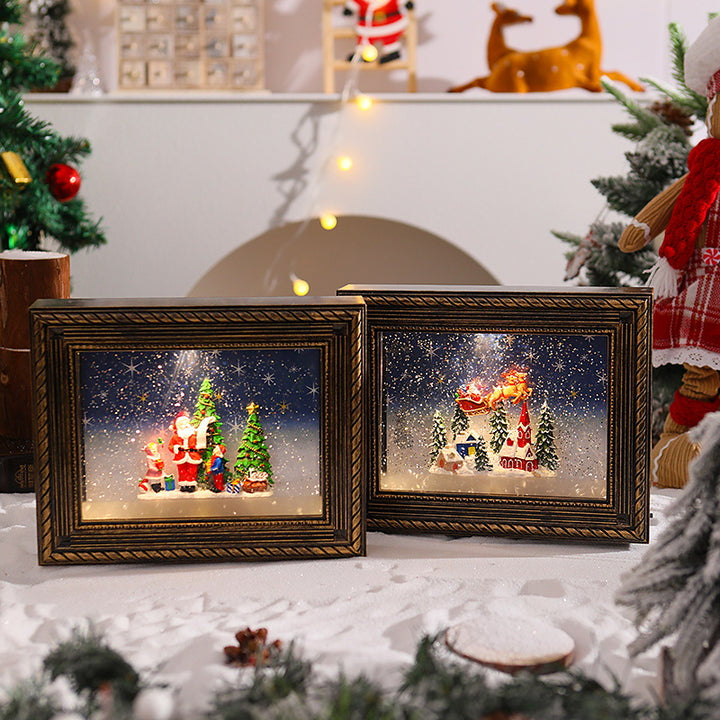 Decorative Christmas motif with snowmen Stornfield