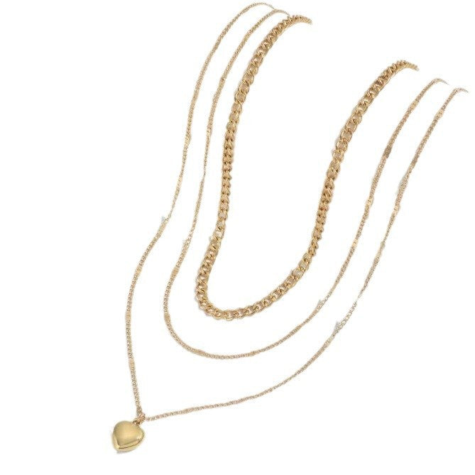 Triple Layered Gold Necklace Stornfield
