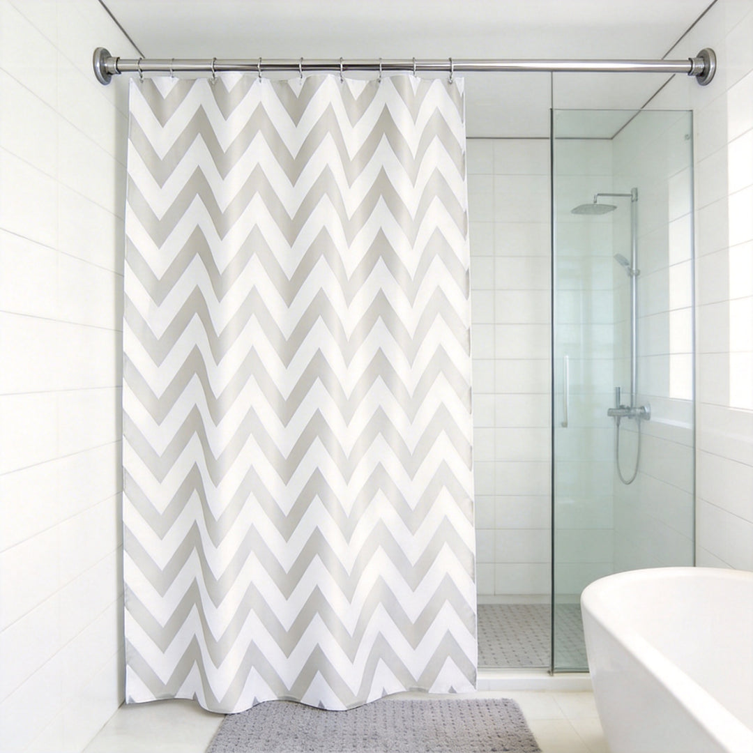 Chevron Pattern Shower Curtain Stornfield