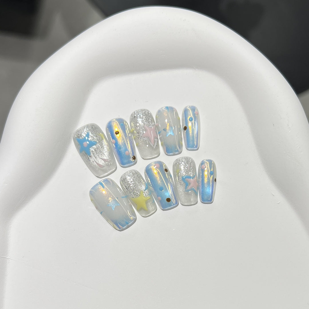 Artistic Starry Dream Press-On Nail Set Stornfield