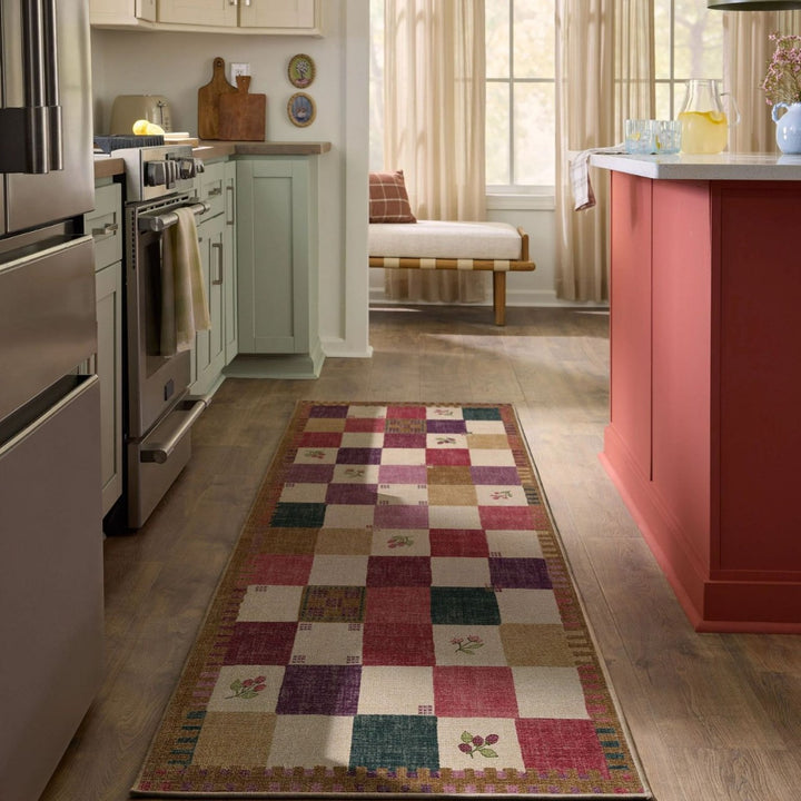 Contemporary Geometric Kitchen Runner