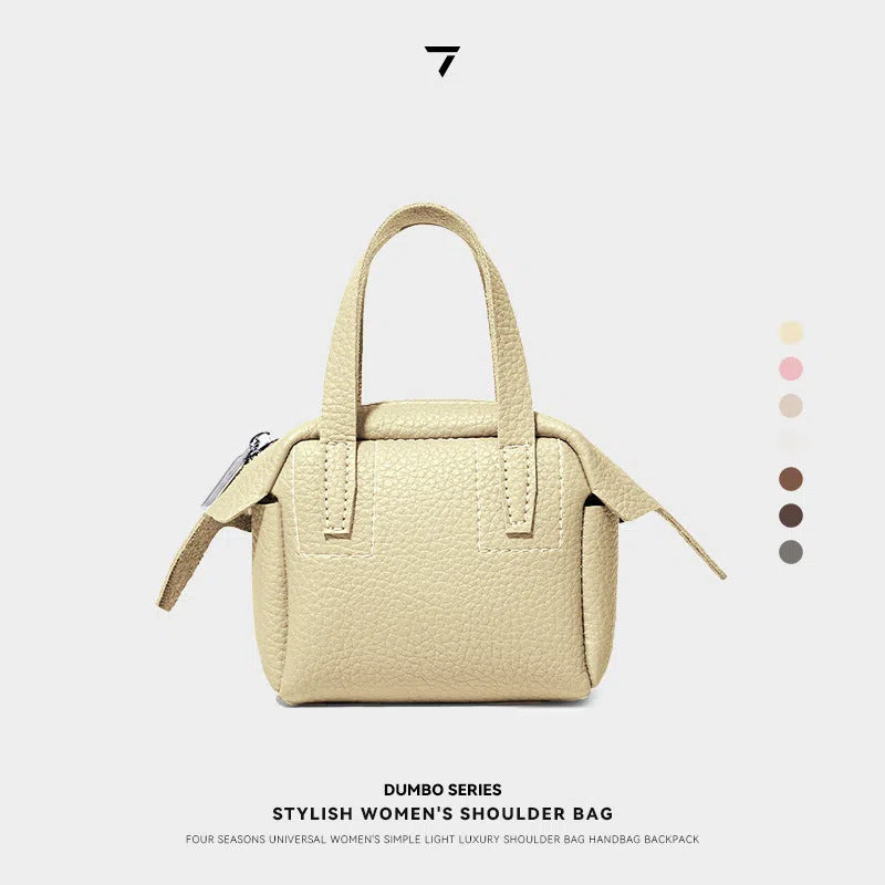 Compact Textured Handheld Satchel Stornfield