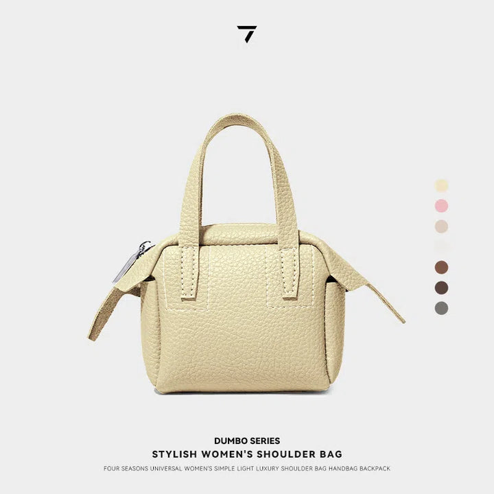 Compact Textured Handheld Satchel Stornfield