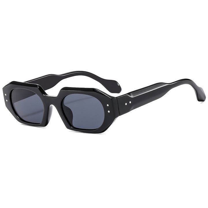 Women's Polished Sunglasses in Modern Octagon Design Stornfield