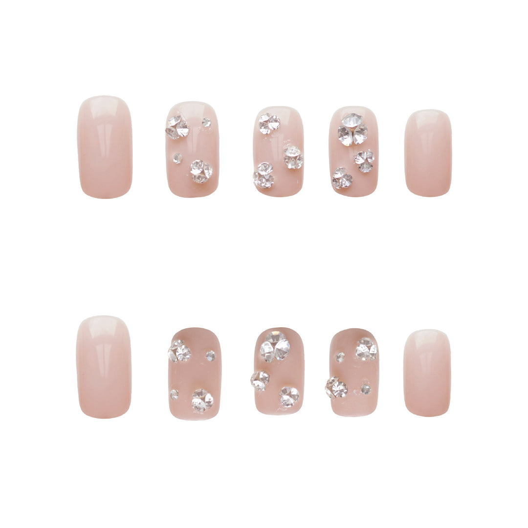 Glamorous Rhinestone-Decorated Press-On Nails Stornfield