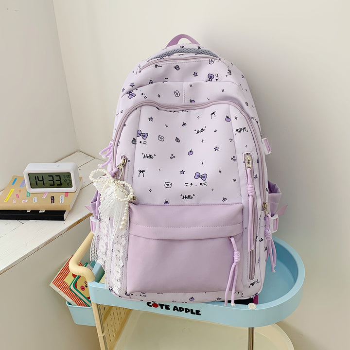 Leisure backpack with charming design and practical compartments Stornfield