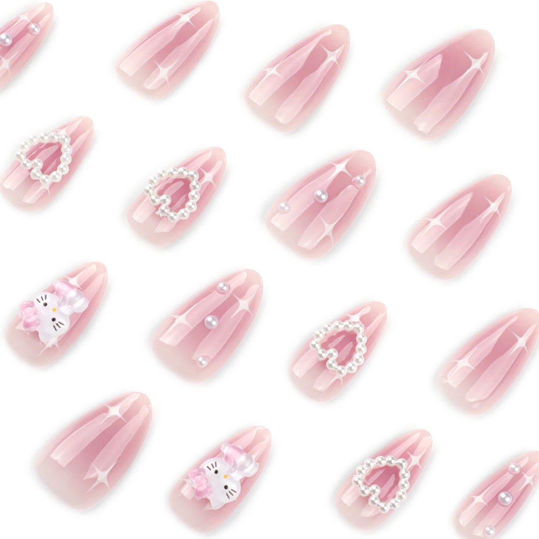 Artificial nail art with playful designs and 3D elements Stornfield