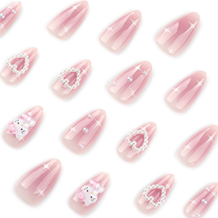 Artificial nail art with playful designs and 3D elements Stornfield