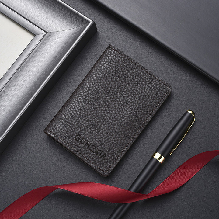 Textured Leather Cardholder Stornfield
