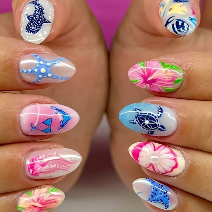 Tropical Ocean-Inspired Nail Art Set Stornfield