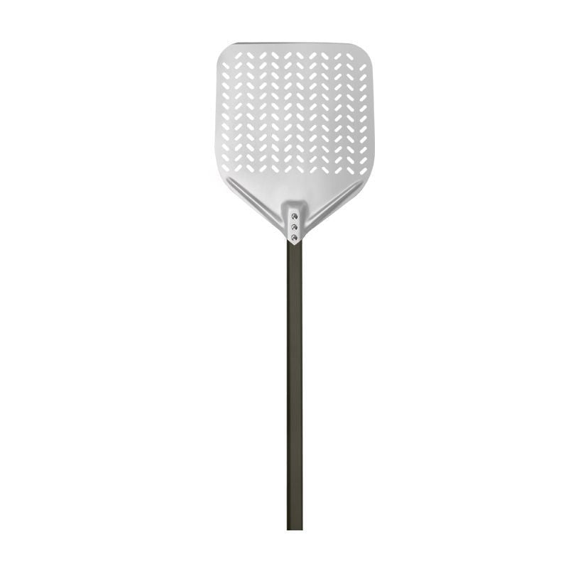 perforated aluminum pizza peel with long ergonomic reinforced handle Stornfield