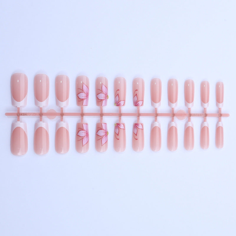 Premium Floral Press-On Nail Art Kit