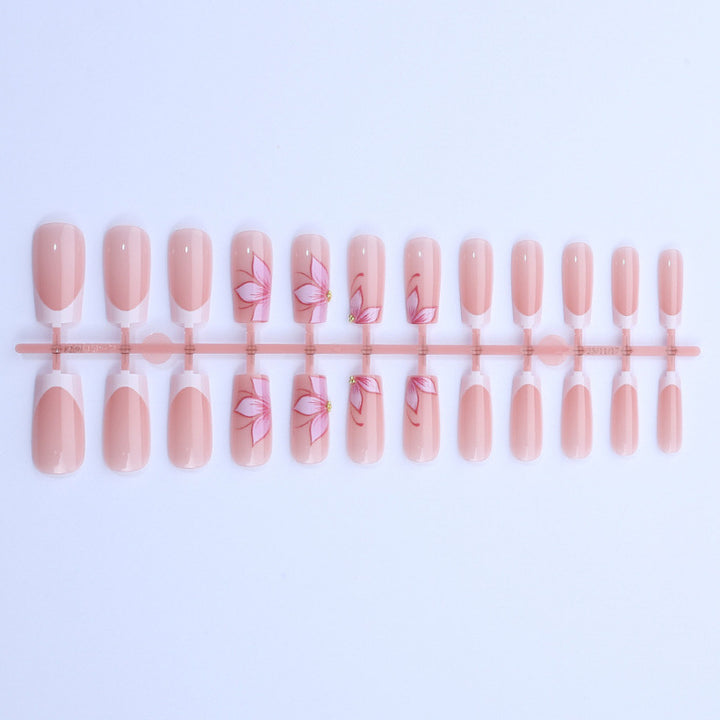 Premium Floral Press-On Nail Art Kit