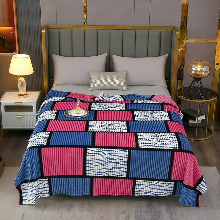 Decorative Fleece Throw Blanket
