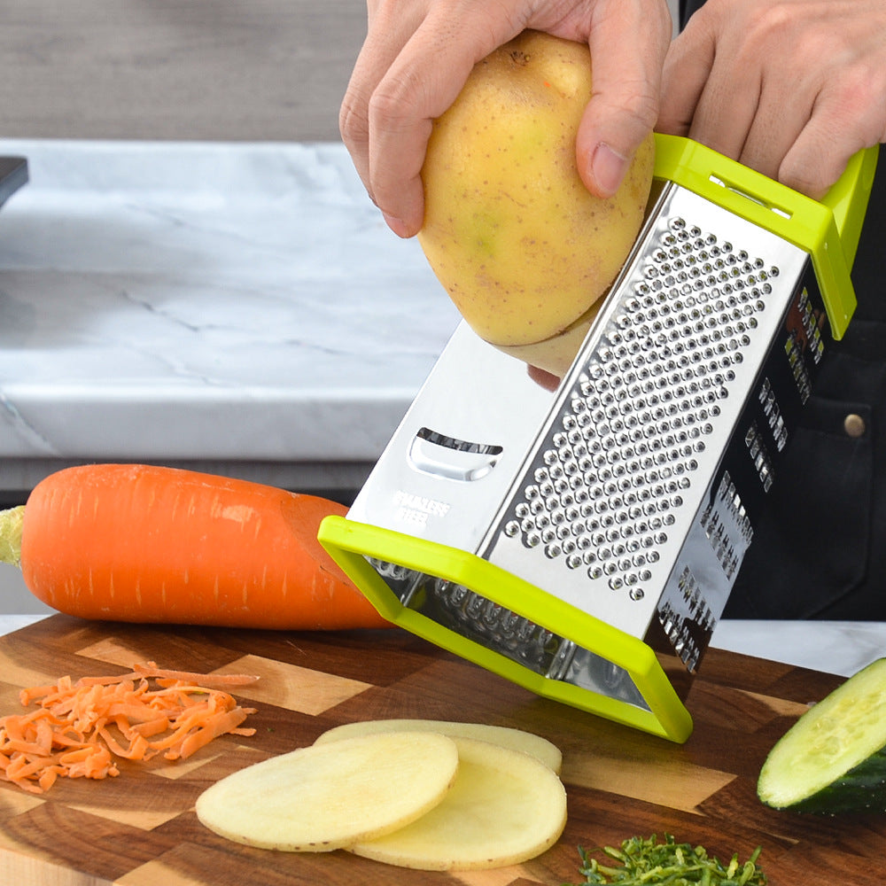 Multifunctional Stainless Steel Kitchen Grater with Non-Slip Handle Stornfield