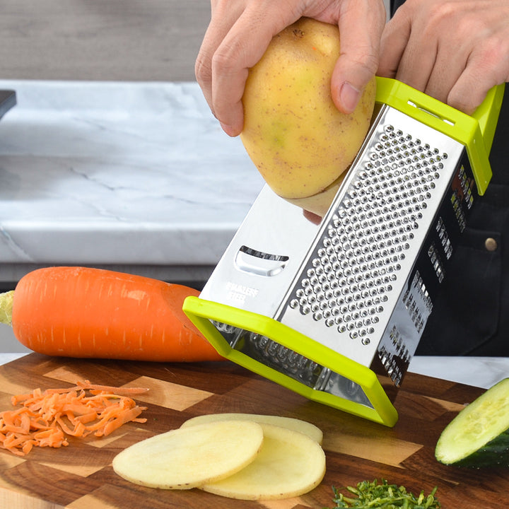 Multifunctional Stainless Steel Kitchen Grater with Non-Slip Handle Stornfield