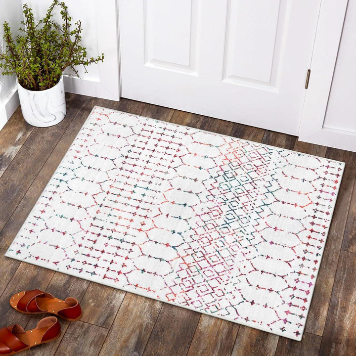 Geometric Patterned Indoor Area Mat for Home