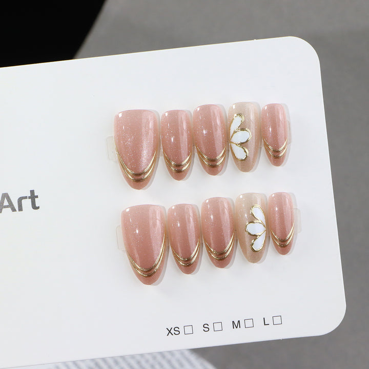 Luxurious Glamour Press-On Nail Set Stornfield