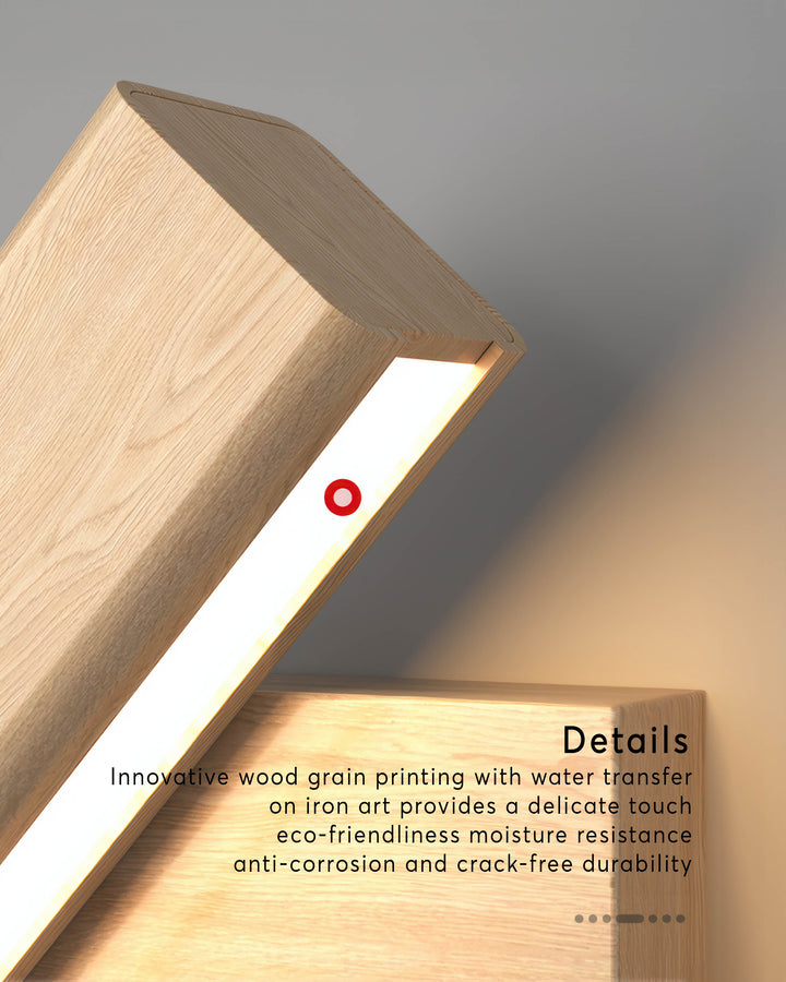 Stornfield | Swiveling Wall Lamp with Nordic Wood Grain