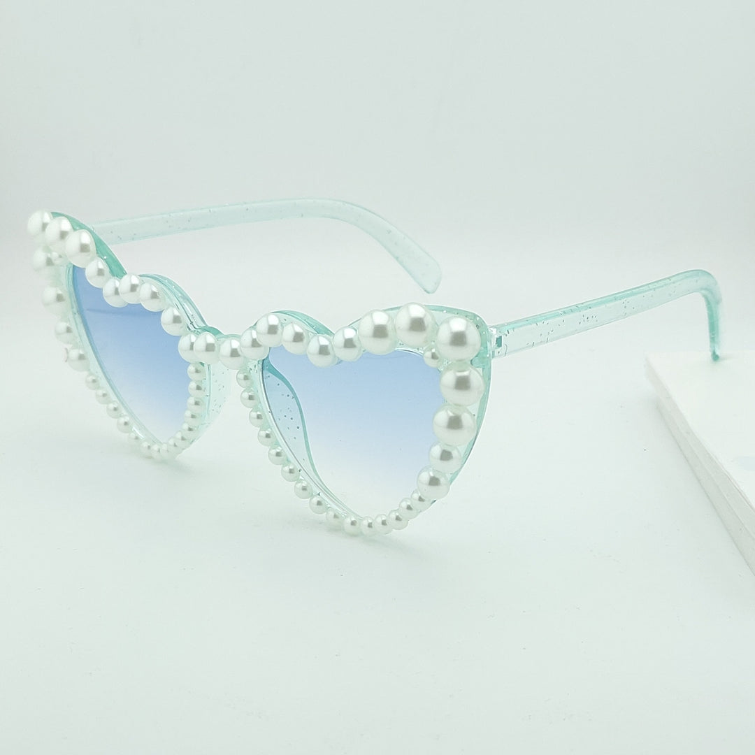 Heart-Shaped Pearl-Accented Sunglasses Stornfield