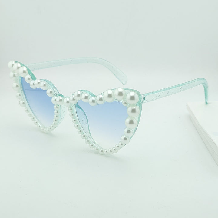 Heart-Shaped Pearl-Accented Sunglasses Stornfield