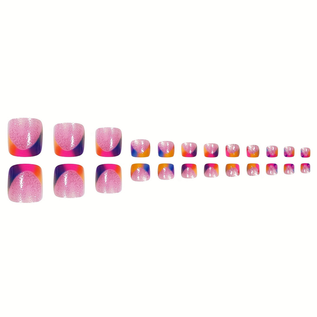 Artistic Rainbow Nail Art Set Stornfield