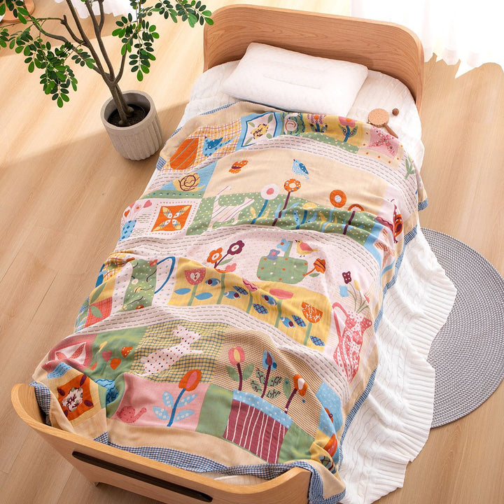 Ladies cuddly blanket with charming animal motif Stornfield