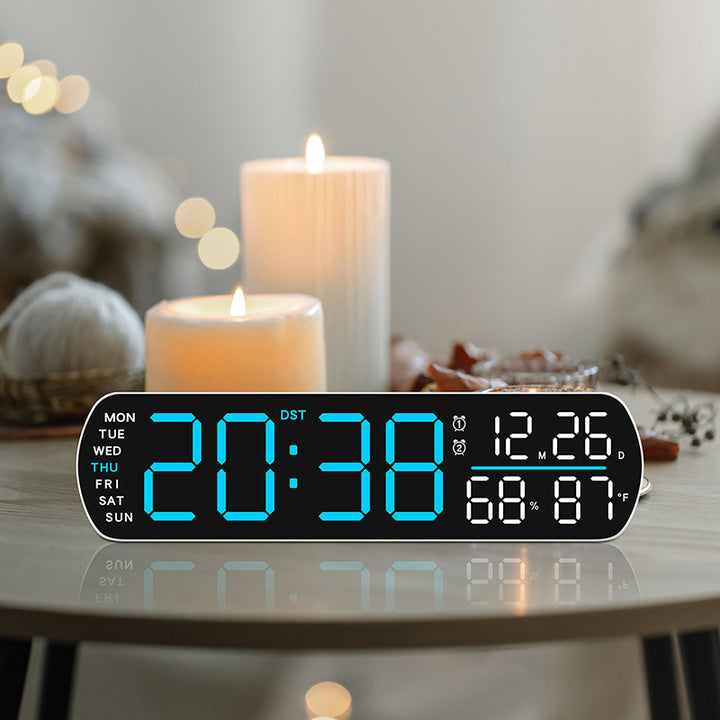 Digital Wall Clock with Multifunctional Display Stornfield