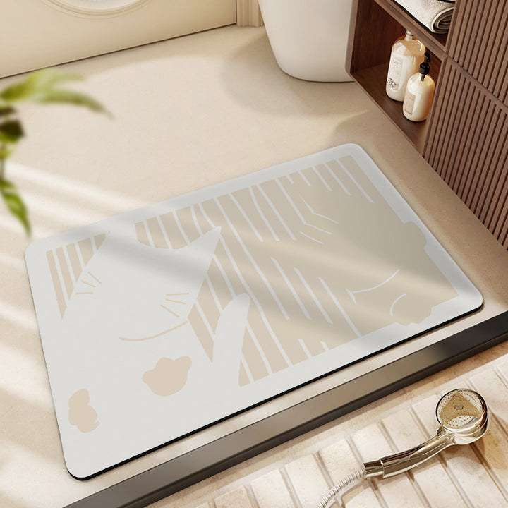Non-Slip Modern Bath Mat Stornfield