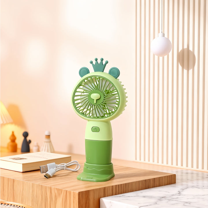 Ladies Portable Hand Fan with Cute Rabbit Design Stornfield