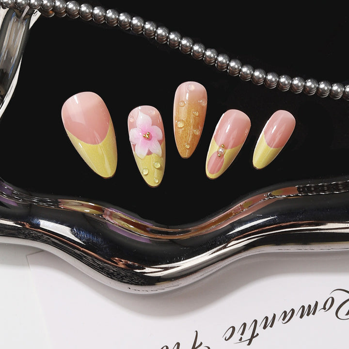 Artistic Floral Tip Press-On Nails Stornfield