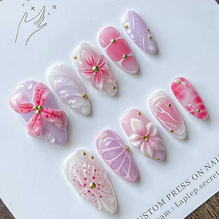 Artistic Press-On Nail Set Stornfield
