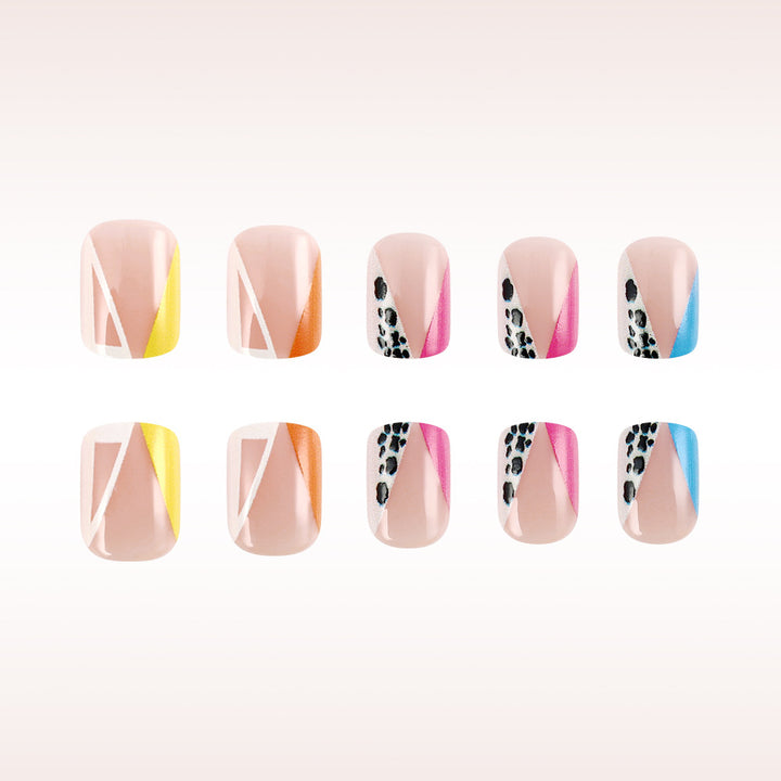 Creative Geometric Press-On Nails Stornfield