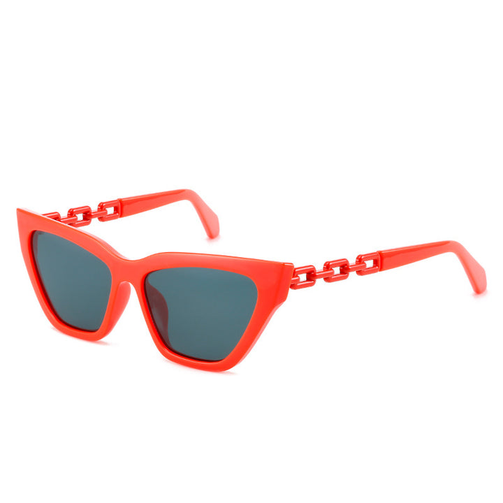 Women's Cat-Eye Sunglasses with Modern Chain Frame Stornfield