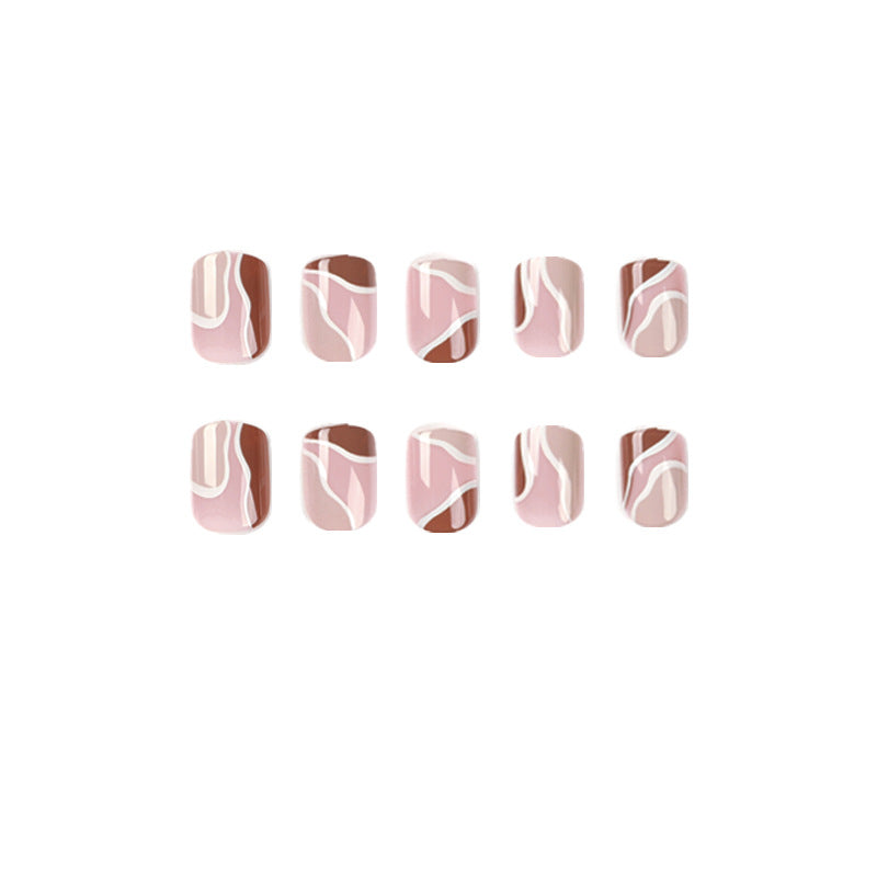 Elegant Nail Art with Geometric Design Stornfield