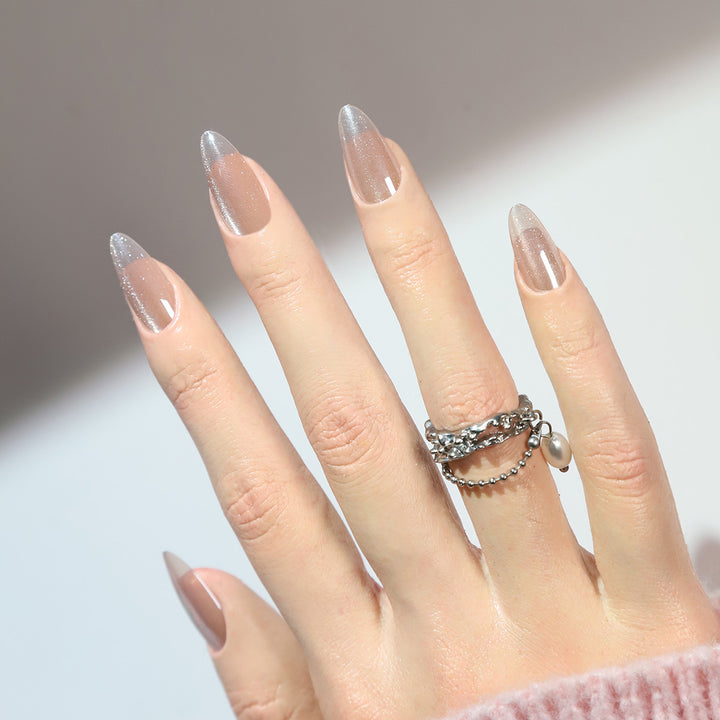 Elegant Long Stiletto Gel Press-On Nails Stornfield