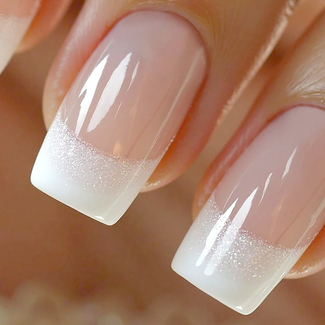 Elegant French Tip Press-On Nails Stornfield 1789085678